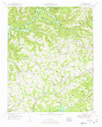 Clouds Tennessee Historical topographic map, 1:24000 scale, 7.5 X 7.5 Minute, Year 1952