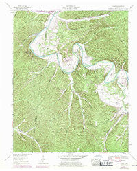 Coble Tennessee Historical topographic map, 1:24000 scale, 7.5 X 7.5 Minute, Year 1952