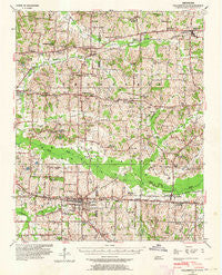 Collierville Tennessee Historical topographic map, 1:62500 scale, 15 X 15 Minute, Year 1943