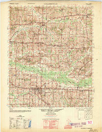 Collierville Tennessee Historical topographic map, 1:50000 scale, 15 X 15 Minute, Year 1953