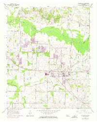 Collierville Tennessee Historical topographic map, 1:24000 scale, 7.5 X 7.5 Minute, Year 1965