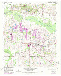 Collierville Tennessee Historical topographic map, 1:24000 scale, 7.5 X 7.5 Minute, Year 1965