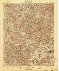 Columbia Tennessee Historical topographic map, 1:125000 scale, 30 X 30 Minute, Year 1901