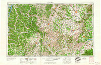 Columbia Tennessee Historical topographic map, 1:250000 scale, 1 X 2 Degree, Year 1956