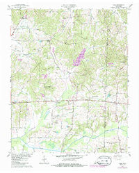 Como Tennessee Historical topographic map, 1:24000 scale, 7.5 X 7.5 Minute, Year 1957