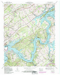 Concord Tennessee Historical topographic map, 1:24000 scale, 7.5 X 7.5 Minute, Year 1968