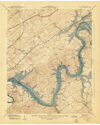 Concord Tennessee Historical topographic map, 1:24000 scale, 7.5 X 7.5 Minute, Year 1940
