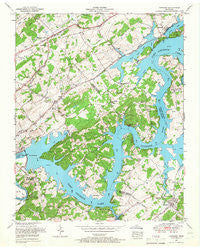 Concord Tennessee Historical topographic map, 1:24000 scale, 7.5 X 7.5 Minute, Year 1953