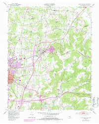 Cookeville East Tennessee Historical topographic map, 1:24000 scale, 7.5 X 7.5 Minute, Year 1953