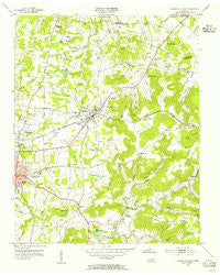 Cookeville East Tennessee Historical topographic map, 1:24000 scale, 7.5 X 7.5 Minute, Year 1953
