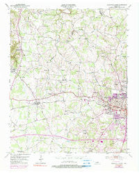 Cookeville West Tennessee Historical topographic map, 1:24000 scale, 7.5 X 7.5 Minute, Year 1953