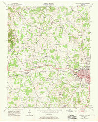 Cookeville West Tennessee Historical topographic map, 1:24000 scale, 7.5 X 7.5 Minute, Year 1953