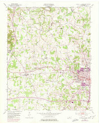 Cookeville West Tennessee Historical topographic map, 1:24000 scale, 7.5 X 7.5 Minute, Year 1953