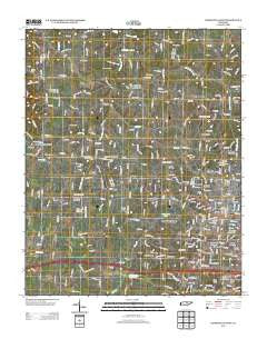 Cookeville West Tennessee Historical topographic map, 1:24000 scale, 7.5 X 7.5 Minute, Year 2013