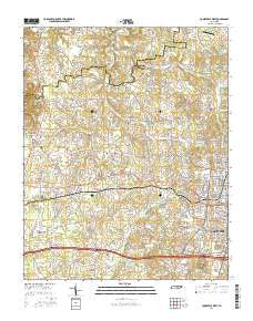 Cookeville West Tennessee Current topographic map, 1:24000 scale, 7.5 X 7.5 Minute, Year 2016