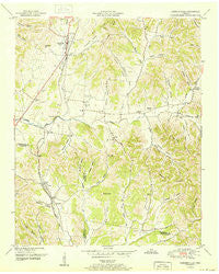 Cornersville Tennessee Historical topographic map, 1:24000 scale, 7.5 X 7.5 Minute, Year 1951