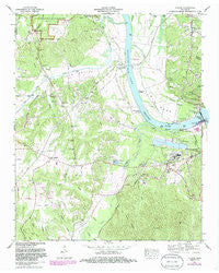 Counce Tennessee Historical topographic map, 1:24000 scale, 7.5 X 7.5 Minute, Year 1972