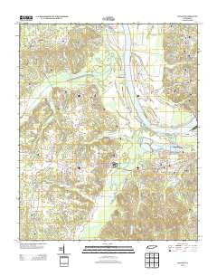 Counce Tennessee Historical topographic map, 1:24000 scale, 7.5 X 7.5 Minute, Year 2013