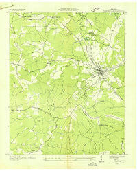 Crossville Tennessee Historical topographic map, 1:24000 scale, 7.5 X 7.5 Minute, Year 1936