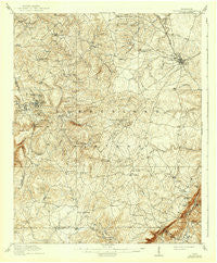 Crossville Tennessee Historical topographic map, 1:62500 scale, 15 X 15 Minute, Year 1912