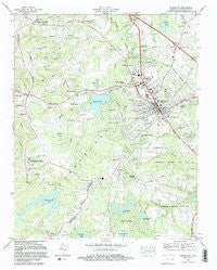 Crossville Tennessee Historical topographic map, 1:24000 scale, 7.5 X 7.5 Minute, Year 1982
