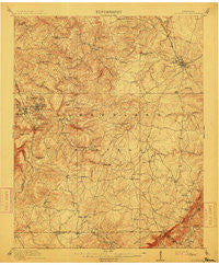 Crossville Tennessee Historical topographic map, 1:62500 scale, 15 X 15 Minute, Year 1912