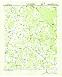 Cumberland Springs Tennessee Historical topographic map, 1:24000 scale, 7.5 X 7.5 Minute, Year 1936