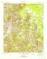 Cumberland Springs Tennessee Historical topographic map, 1:24000 scale, 7.5 X 7.5 Minute, Year 1941