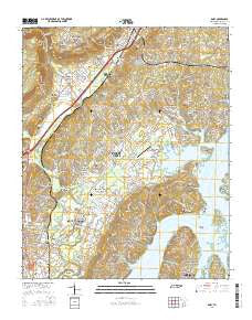 Daisy Tennessee Current topographic map, 1:24000 scale, 7.5 X 7.5 Minute, Year 2016