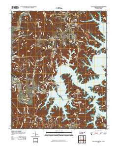 Dale Hollow Dam Tennessee Historical topographic map, 1:24000 scale, 7.5 X 7.5 Minute, Year 2010