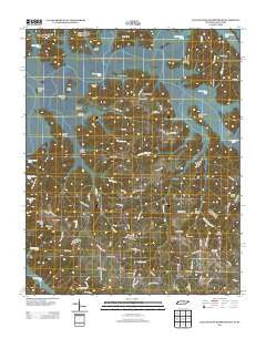 Dale Hollow Reservoir SE Tennessee Historical topographic map, 1:24000 scale, 7.5 X 7.5 Minute, Year 2013