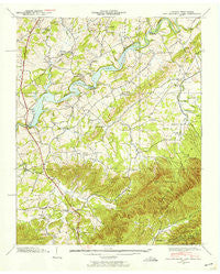 Davy Crockett Lake Tennessee Historical topographic map, 1:24000 scale, 7.5 X 7.5 Minute, Year 1939