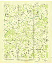 Dellrose Tennessee Historical topographic map, 1:24000 scale, 7.5 X 7.5 Minute, Year 1936