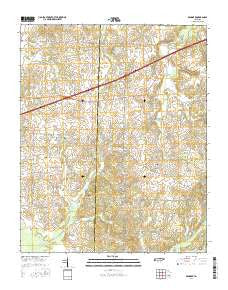 Denmark Tennessee Current topographic map, 1:24000 scale, 7.5 X 7.5 Minute, Year 2016