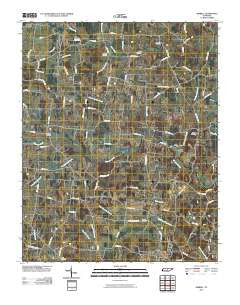 Dibrell Tennessee Historical topographic map, 1:24000 scale, 7.5 X 7.5 Minute, Year 2010