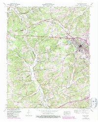 Dickson Tennessee Historical topographic map, 1:24000 scale, 7.5 X 7.5 Minute, Year 1953