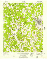 Dickson Tennessee Historical topographic map, 1:24000 scale, 7.5 X 7.5 Minute, Year 1953