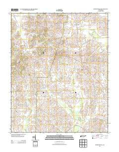 Durhamville Tennessee Historical topographic map, 1:24000 scale, 7.5 X 7.5 Minute, Year 2013