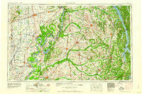 Dyersburg Tennessee Historical topographic map, 1:250000 scale, 1 X 2 Degree, Year 1956