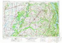 Dyersburg Tennessee Historical topographic map, 1:250000 scale, 1 X 2 Degree, Year 1956
