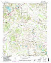 Eads Tennessee Historical topographic map, 1:24000 scale, 7.5 X 7.5 Minute, Year 1965