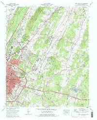 East Cleveland Tennessee Historical topographic map, 1:24000 scale, 7.5 X 7.5 Minute, Year 1976