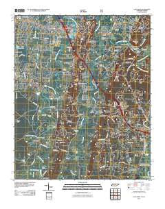 East Ridge Tennessee Historical topographic map, 1:24000 scale, 7.5 X 7.5 Minute, Year 2011