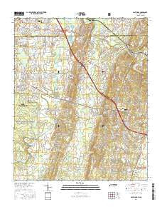 East Ridge Tennessee Current topographic map, 1:24000 scale, 7.5 X 7.5 Minute, Year 2016