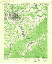 Elizabethton Tennessee Historical topographic map, 1:24000 scale, 7.5 X 7.5 Minute, Year 1935