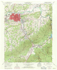 Elizabethton Tennessee Historical topographic map, 1:24000 scale, 7.5 X 7.5 Minute, Year 1959