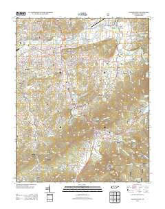 Elizabethton Tennessee Historical topographic map, 1:24000 scale, 7.5 X 7.5 Minute, Year 2013