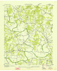 Elkton Tennessee Historical topographic map, 1:24000 scale, 7.5 X 7.5 Minute, Year 1936
