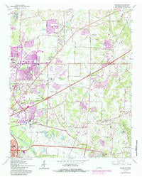 Ellendale Tennessee Historical topographic map, 1:24000 scale, 7.5 X 7.5 Minute, Year 1965