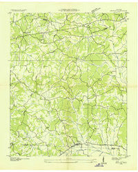 Enville Tennessee Historical topographic map, 1:24000 scale, 7.5 X 7.5 Minute, Year 1936